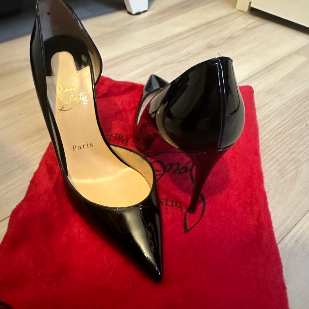 Patent leather 110 mm heals size 7.5